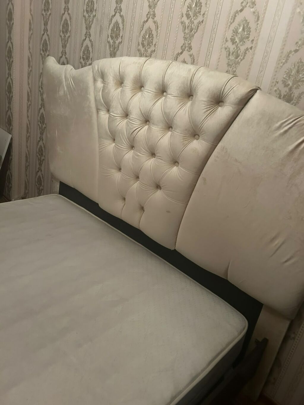 Mebel: iki nəfərlik çarpayı və matras - Ölçü: təxmini 160x200 sm — Mebel, Qobu (3)