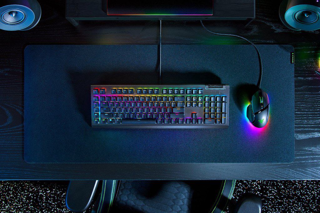 Oyun klaviaturası "Razer Keyboard mechanical BlackWidow V4 X 110key, Green Switch" — Elektronika, Bakı (8)