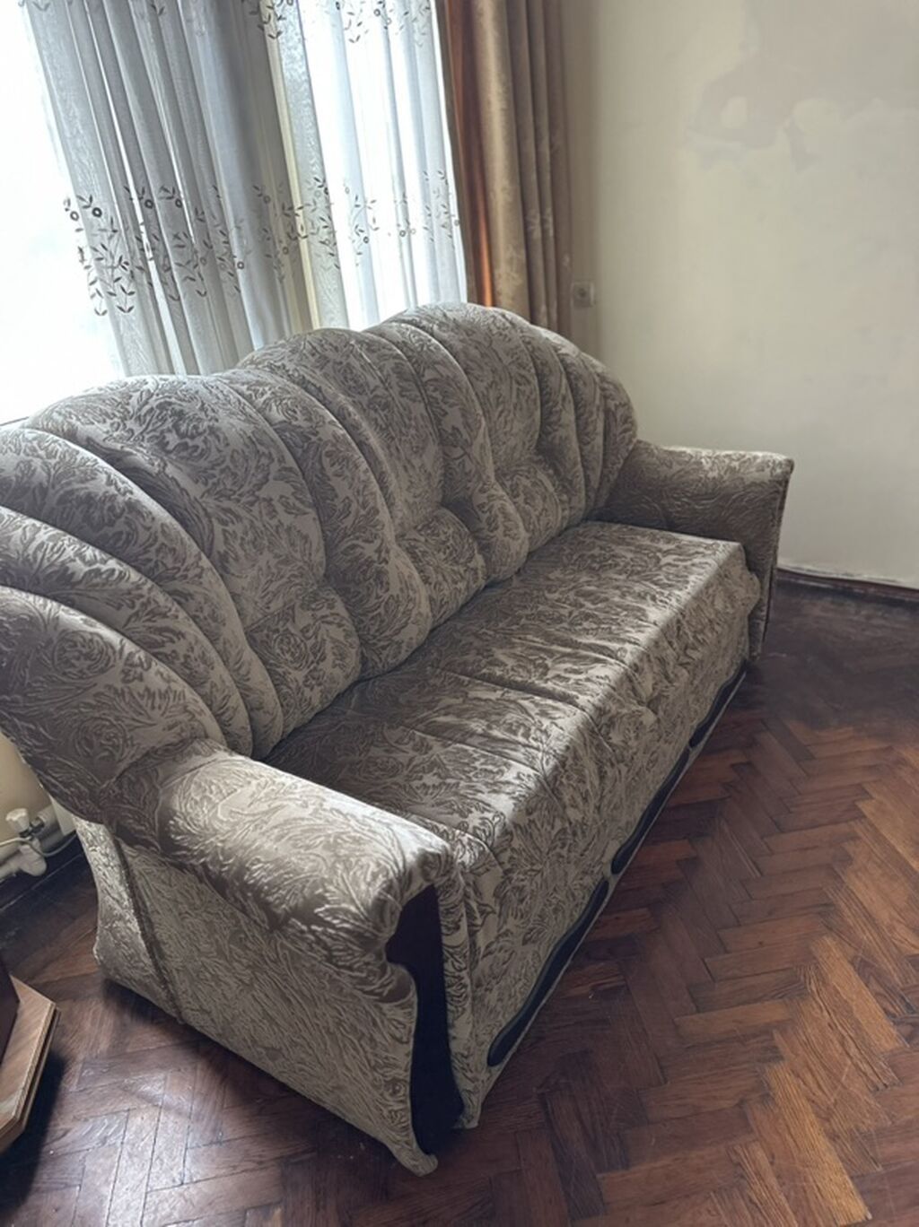 Yumşaq mebel dəsti – 1 divan 195 sm + 2 kreslo 90 sm - Rəng: açıq — Mebel, Bakı (3)