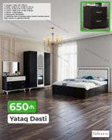 Yataq Dəsti – 650₼ Dəstin tərkibi və ölçülər: - Çarpayı: 1 ədəd, 160 — Furniture