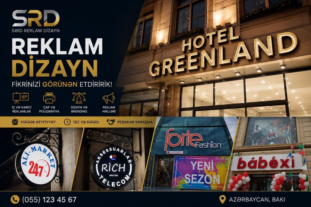 Reklam işləri — Xidmətlər, Bakı (5)