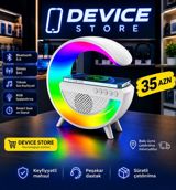 RGB işıqlıdır Bluetooth 5.0 portativ akustik kalonka və simsiz şarj — Elektronika