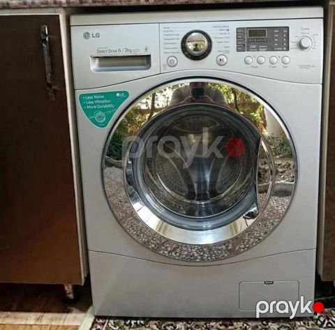 LG paltaryuyan maşın – 6 kq (yuma) / 3 kq (qurudma), Direct Drive