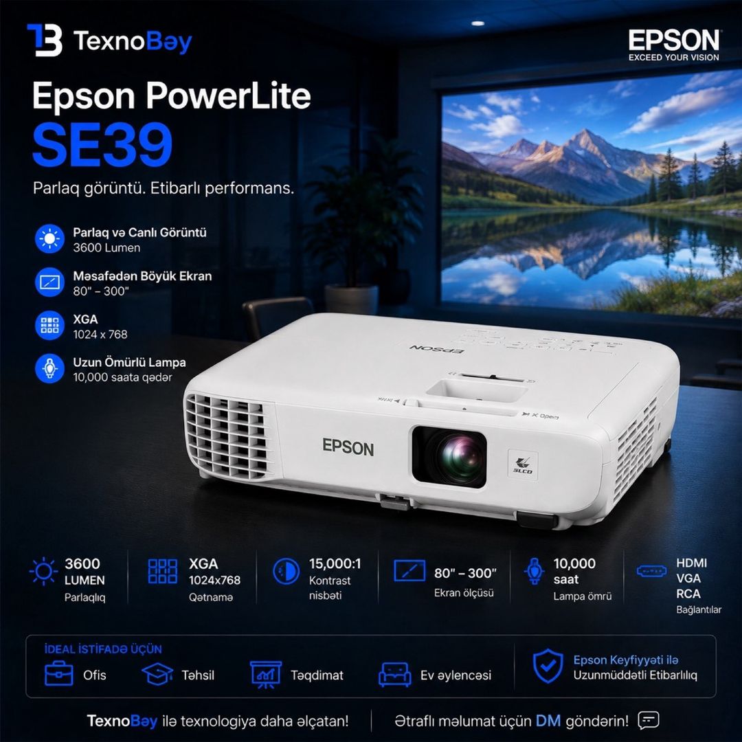 Proyektor Epson S39 — Elektronika, Bakı