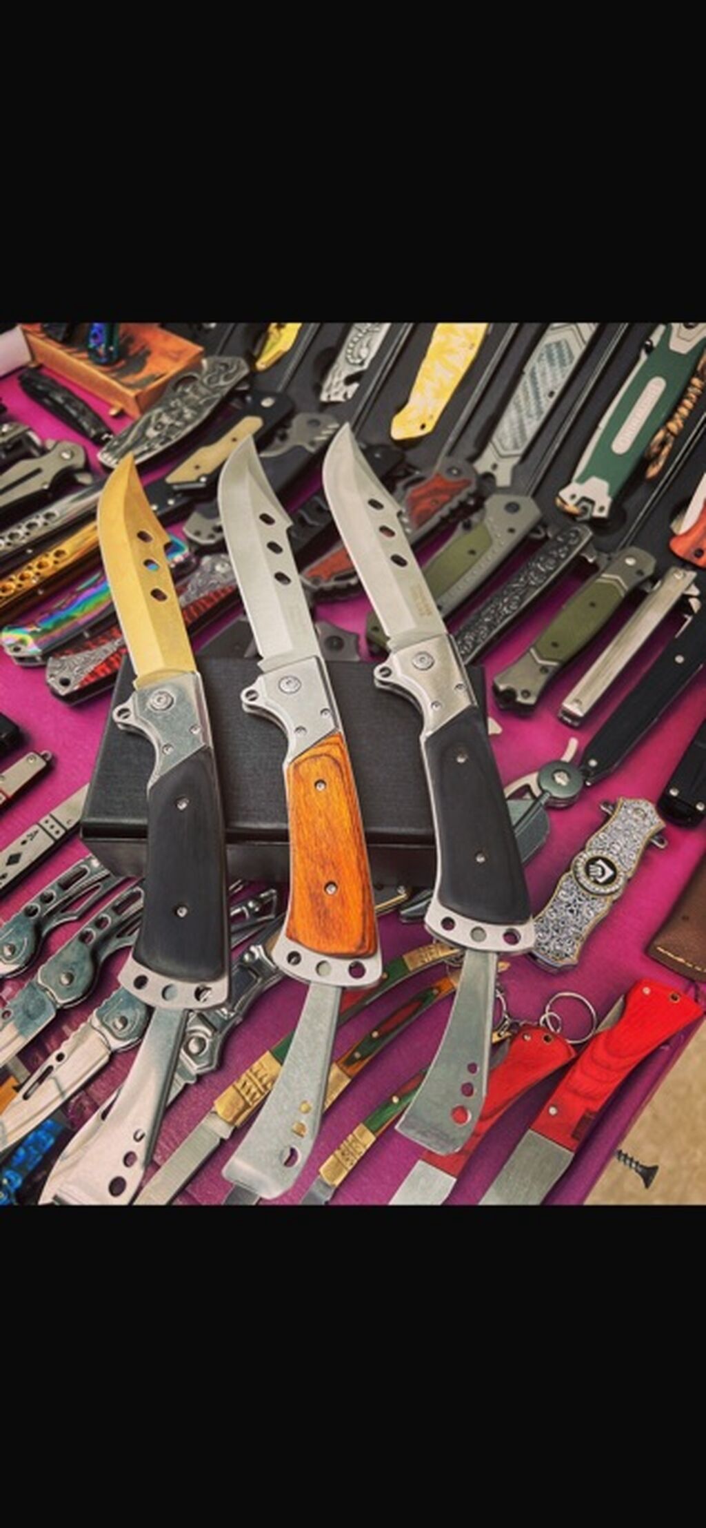 Bıçaqlar – qatlanan və sabit bıçaqlı modellər - Material: paslanmayan — Mallar, Bakı