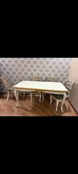 Qonaq otağı üçün, İşlənmiş, Açılmayan, Künc masa, 6 stul — Furniture