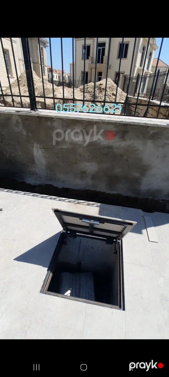 Qalvanik paslanmaz və metal hidravik avtomat kompozit lyuku — Təmir və inşaat, Bakı (5)