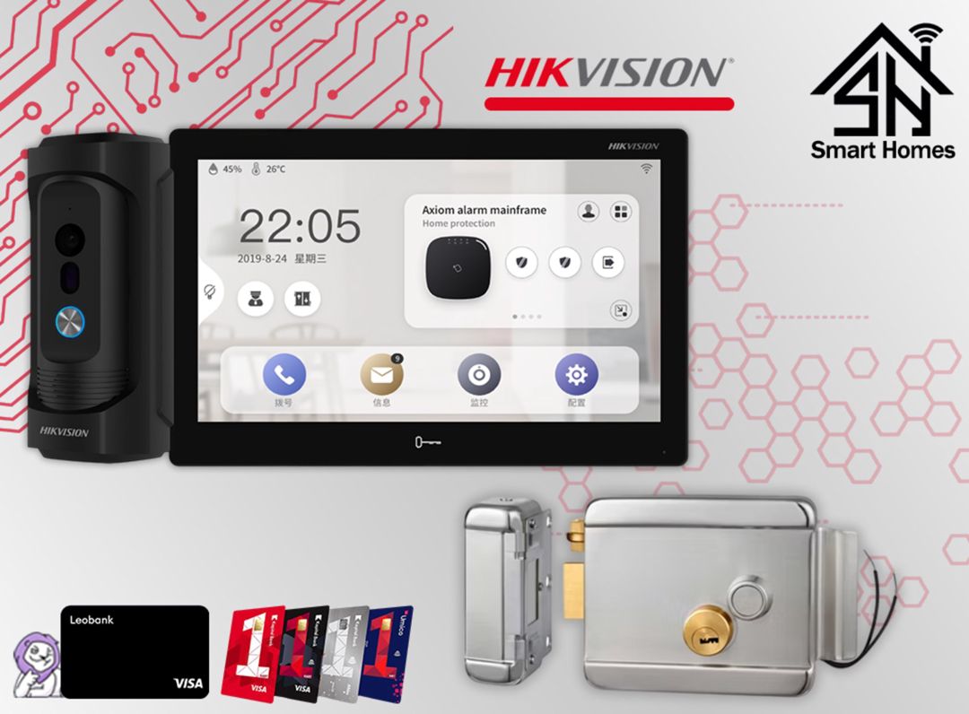 Hikvision 10 düymlük antivandal domofon dəsti — Təhlükəsizlik sistemləri, Bakı (3)