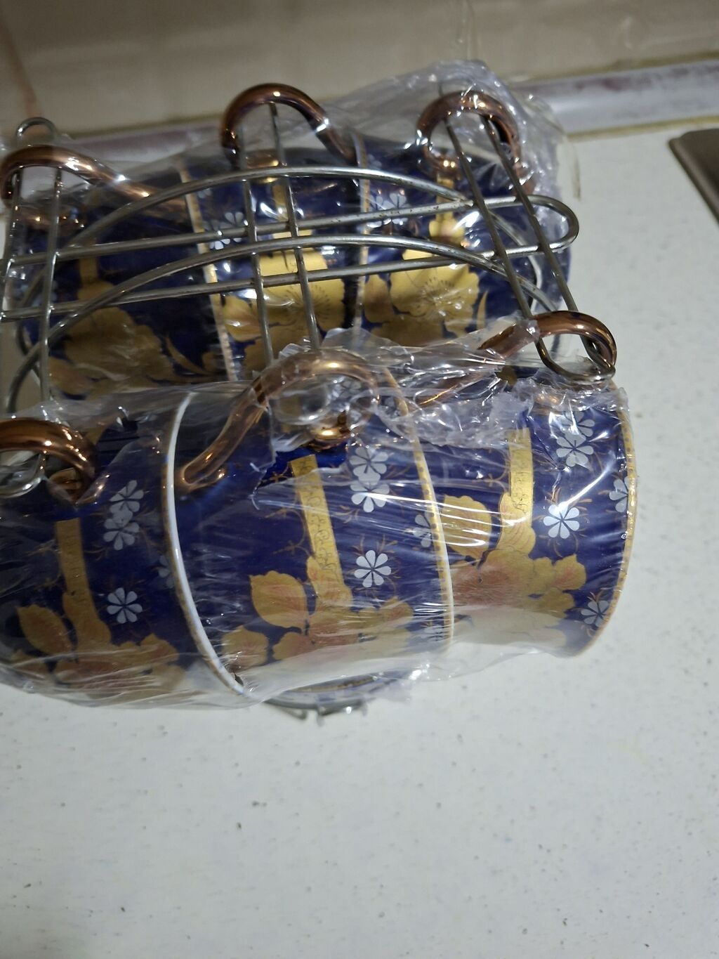 Çay dəsti, 6 nəfərlik, stendli — Qablar və mətbəx əşyaları, Bakı (6)