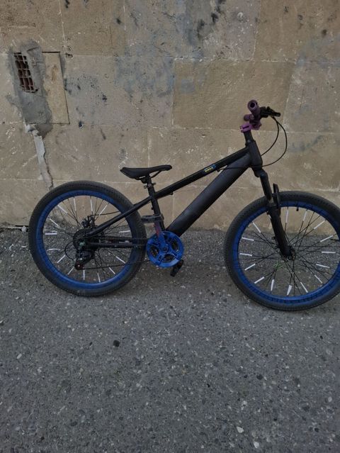 Velosiped 24 düym, alüminium rama, Shimano 7-sürət