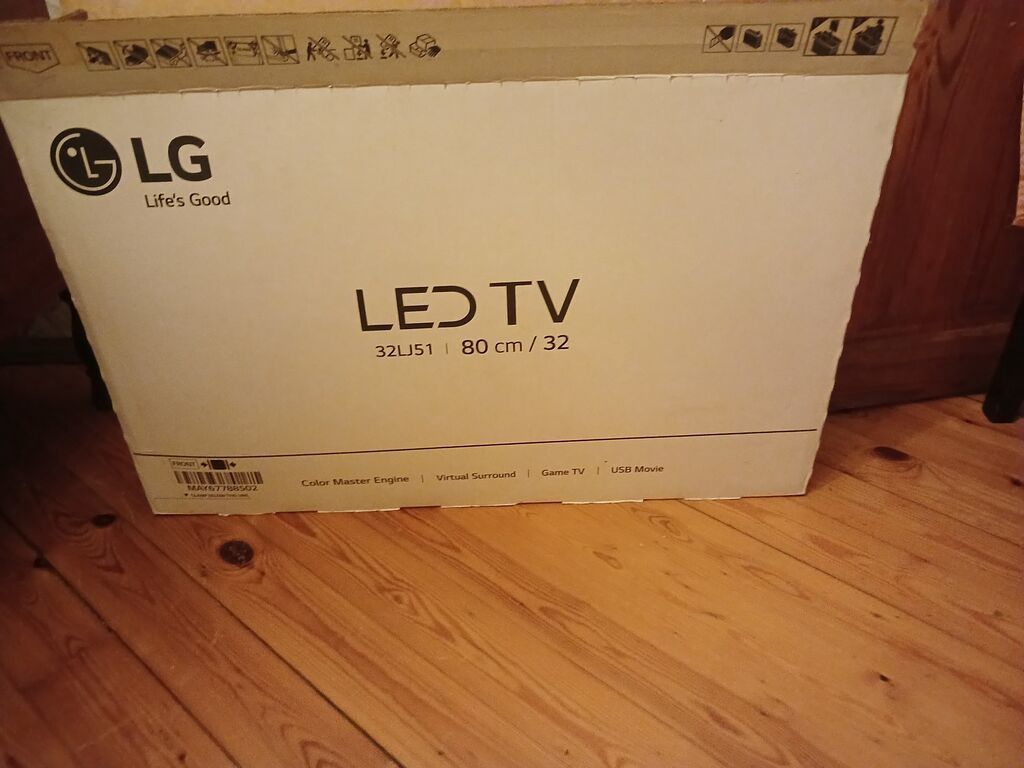 Yeni Televizor LG LED ekran 32" HD (1366x768), Ünvandan götürmə — Televizorlar, Bakı (2)