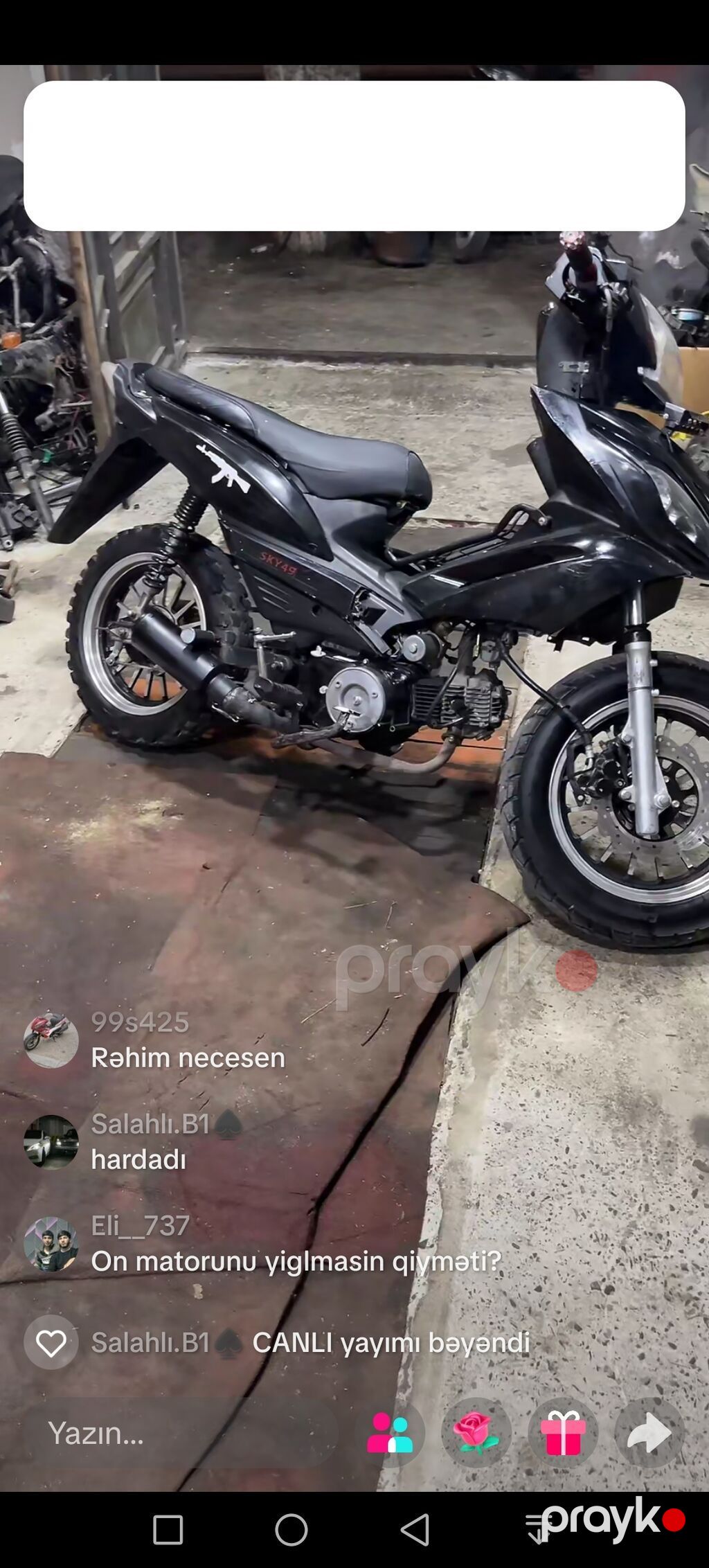 Diqqetle oxu sky 49 80 cc ideal veziyyetde mator karooka tam ideal — Avto, Digah (4)