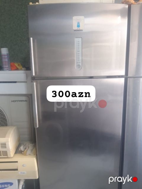 Siemens iki qapılı soyuducu - Rəng: paslanmayan polad (inox), şaquli