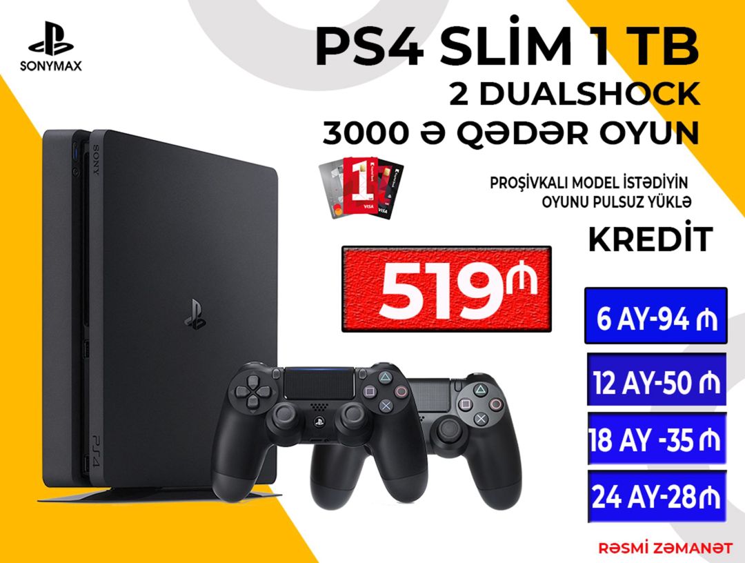 Sony PlayStation 4 Slim 9.0 — Elektronika, Bakı