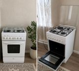 Luxell qaz sobası — 4 gözlü, şüşəli qapaq — Плиты