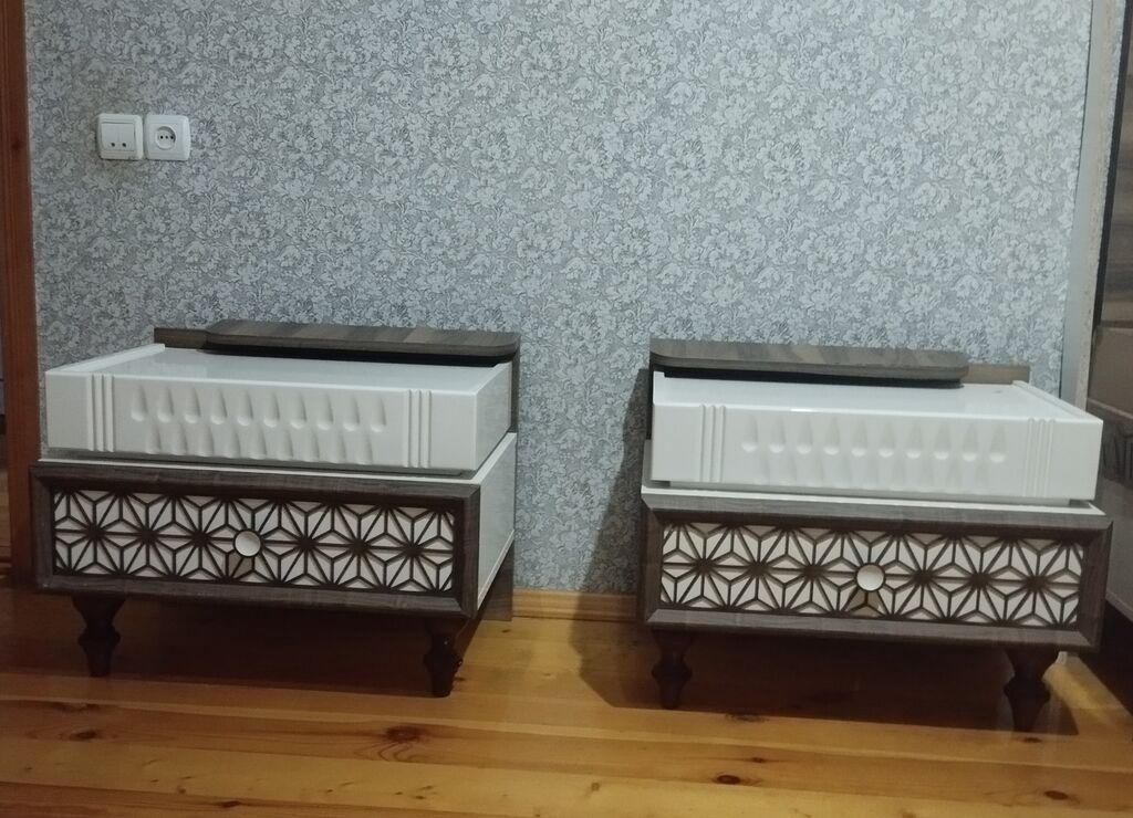 Qonaq otağı üçün mebel dəsti Tərkib: - TV stendi: ağ üst panel və — Mebel, Mingəçevir (3)