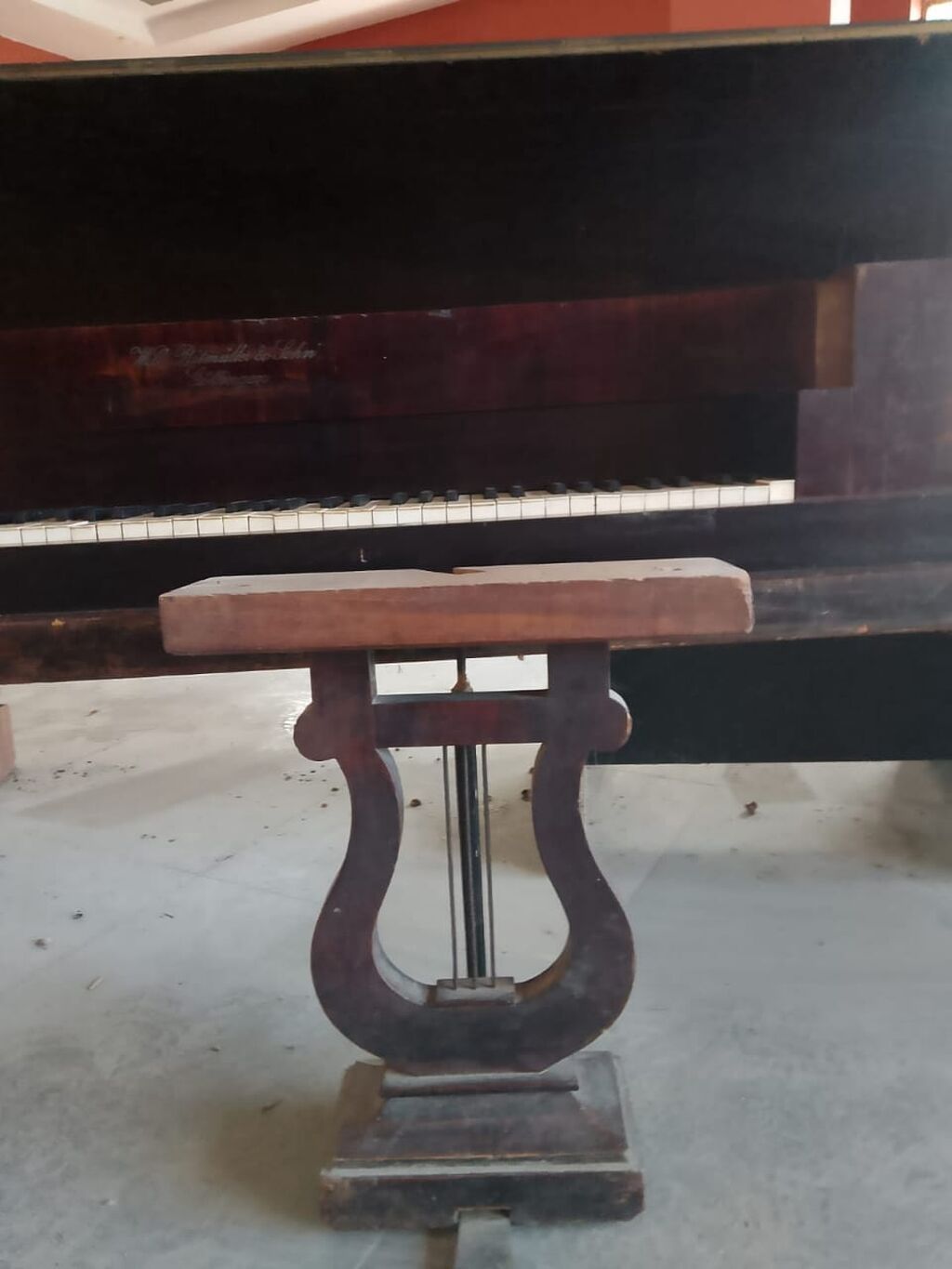 Antik “Wilh. Ritmüller & Sohn, Göttingen” fortepiano - — Musiqiə alətləri, Xırdalan (4)