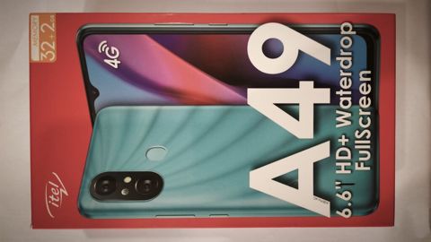 Itel A49 smartfon - Ekran: 6.6 düym HD+ Waterdrop FullScreen -