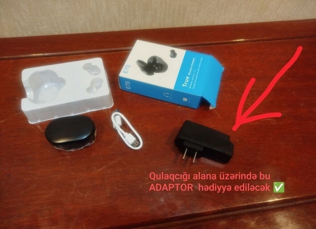 Yeni Simsiz (Bluetooth) Qulaqcıqlar, rəng - Qara