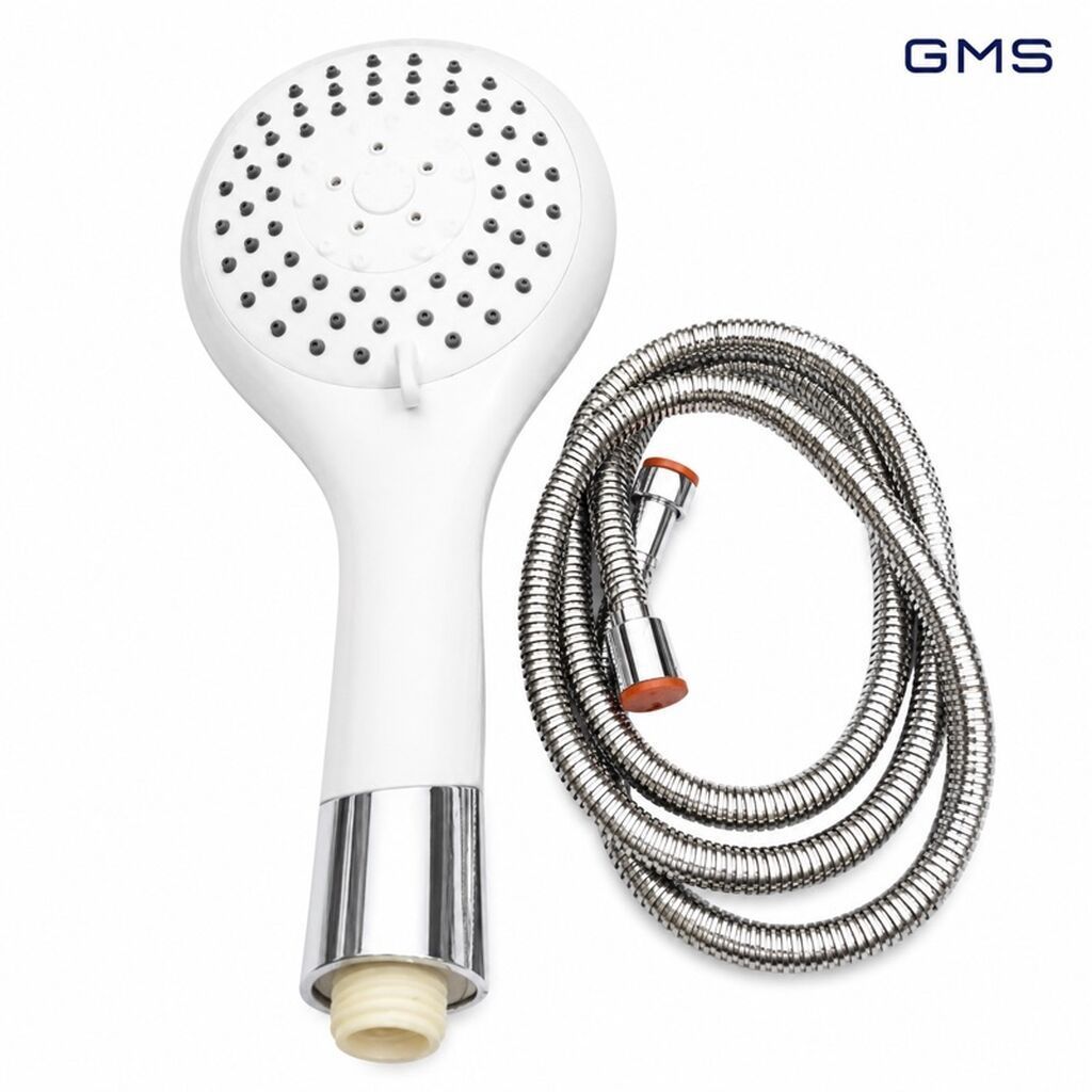 Duş başlığı dəsti – GMS - Komplekt: əl duşu başlığı + paslanmayan — Santexnika, Qobu