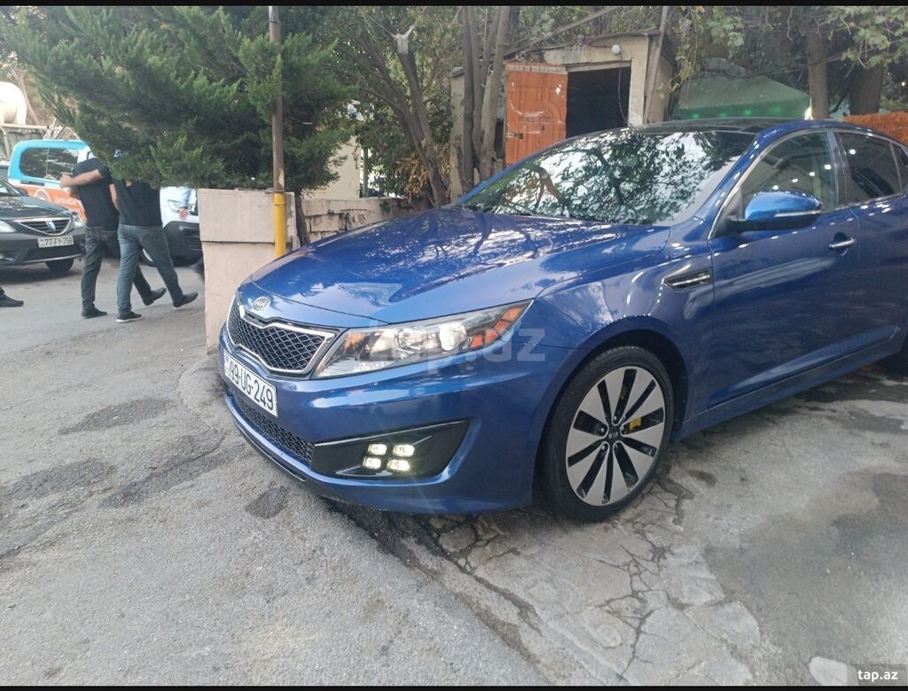 Kia Optima SX T-GDI, mavi rəngli sedan. Xarici: - Parlaq mavi kuzov — Avto, Bakı (7)