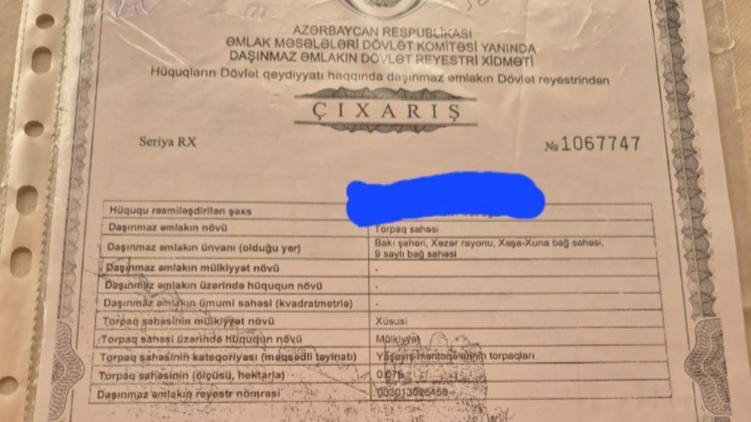 13.5 sot torpaq sahəsi, Xəzər r. — Torpaq, Bakı (3)