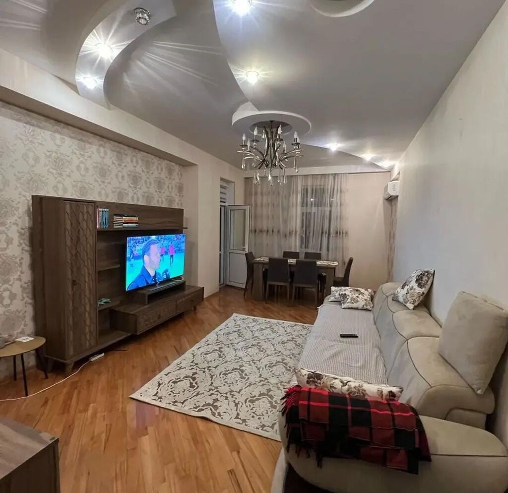 3 otaqlı kiraye, zövqlə dizayn olunmuş mənzil. Planlaşdırma və