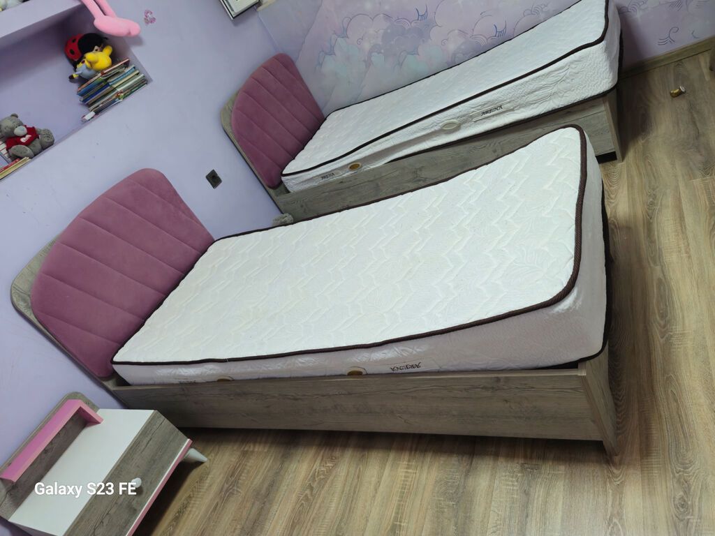 Qız üçün, İşlənmiş, 2 təknəfərlik çarpayı — Mebel, Bakı (3)