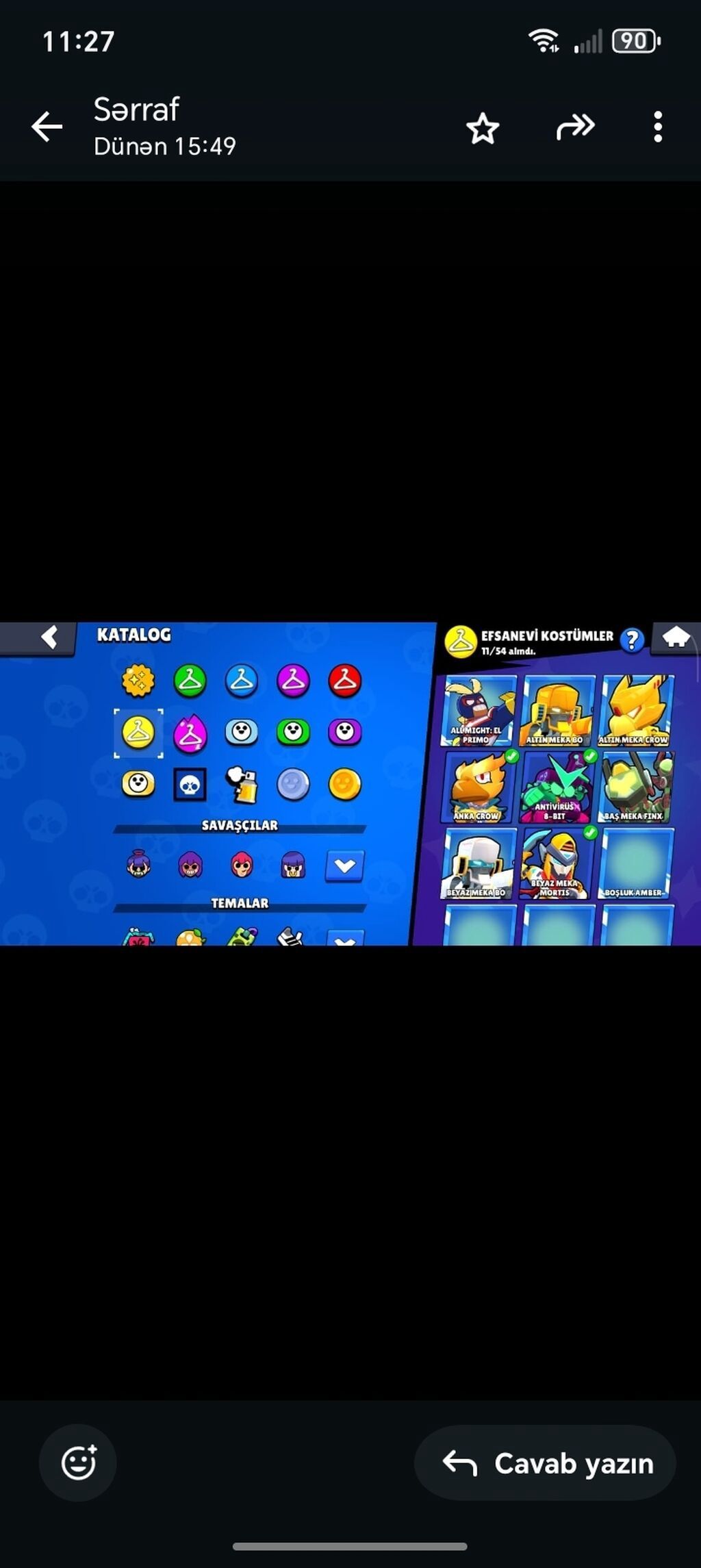 Brawl Stars hesabı 45 manata yeri var - Kupa yolu: 83.755 (ən yüksək — Mallar, Qobu (6)