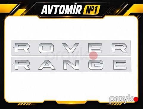 ROVER, RANGE yazı emblemi – 75 sm