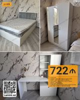 Yataq Dəsti – Kod: 13095 Komplektin tərkibi: - Çarpayı: 1 ədəd, 160 × — Mebel