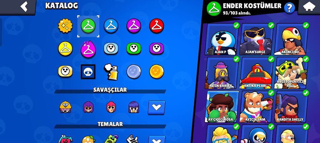 Brawl Stars oyunu üçün inkişaf etmiş hesab - Kupa yolu: 100.002 — Sikkələr, Qəbələ (5)