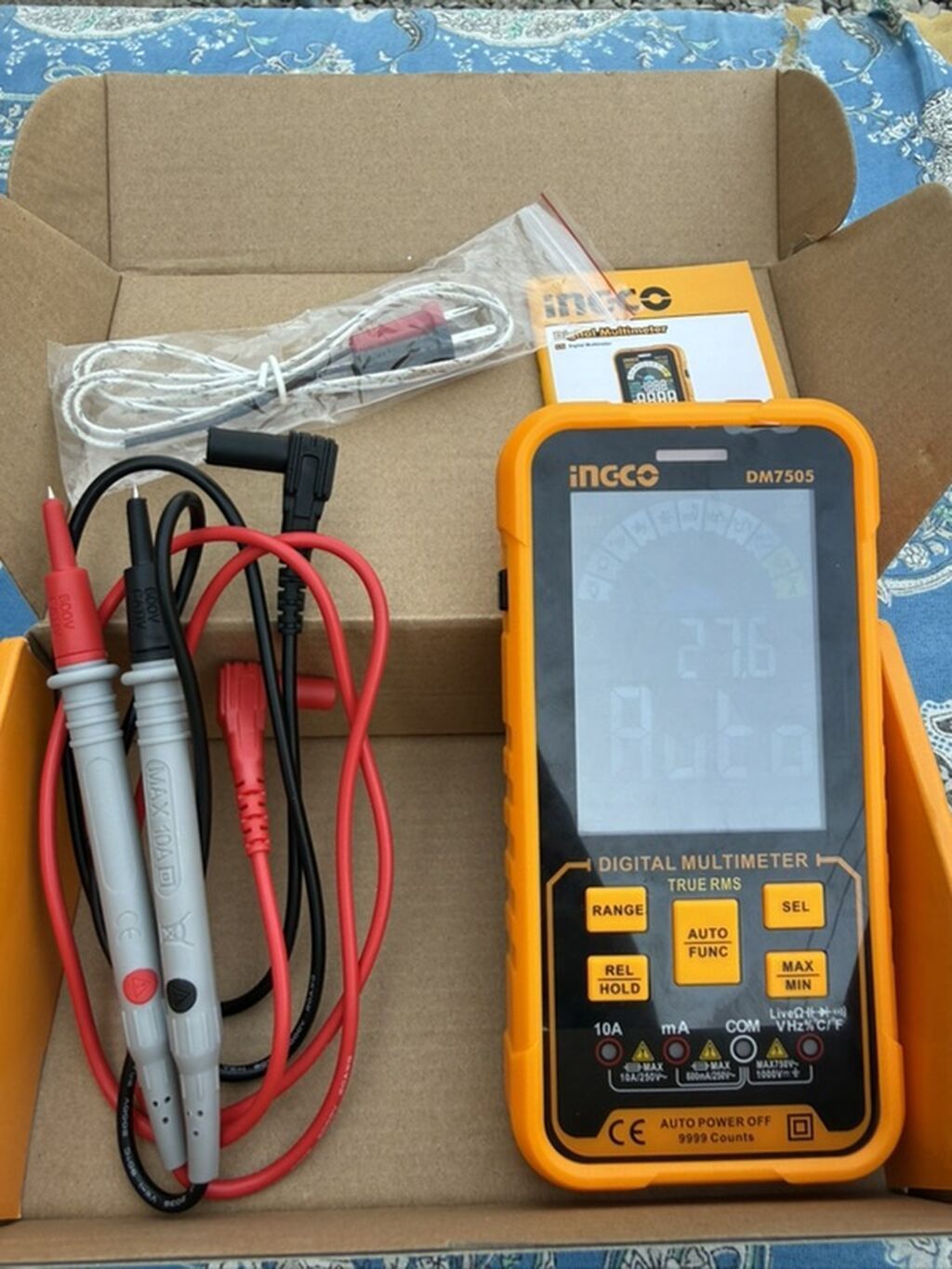 INGCO DM7505 Digital Multimetr Tamamilə yenidir, istifadə olunmayıb — Alətlər, Sumqayıt (3)