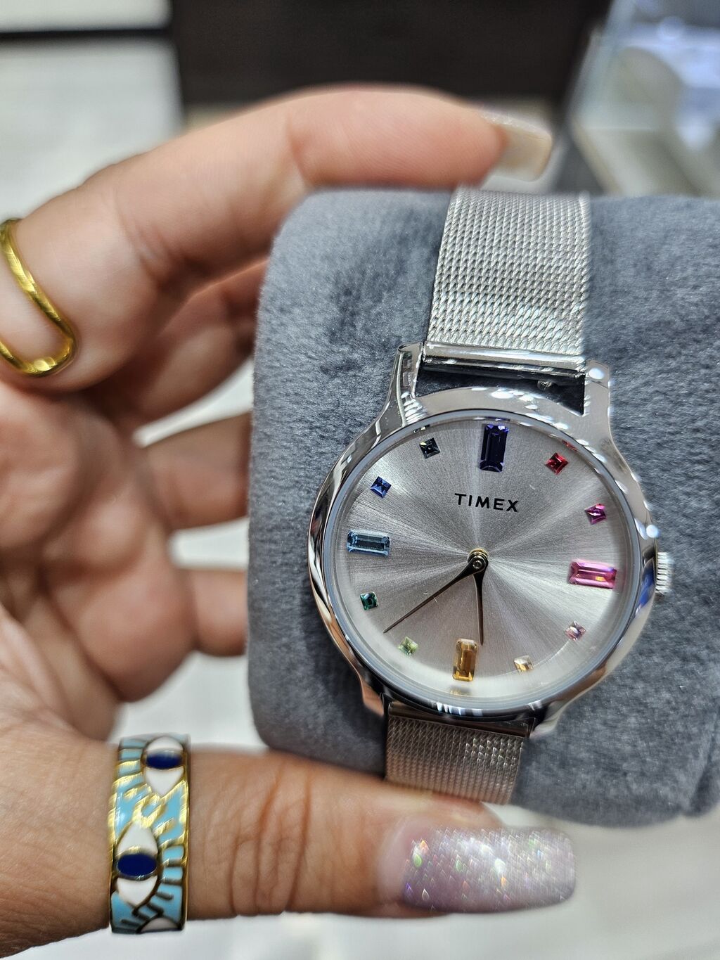 Timex qadın qol saatı - Korpus: parlaq gümüş rəngli metal korpus — Qol saatları, Digah (4)