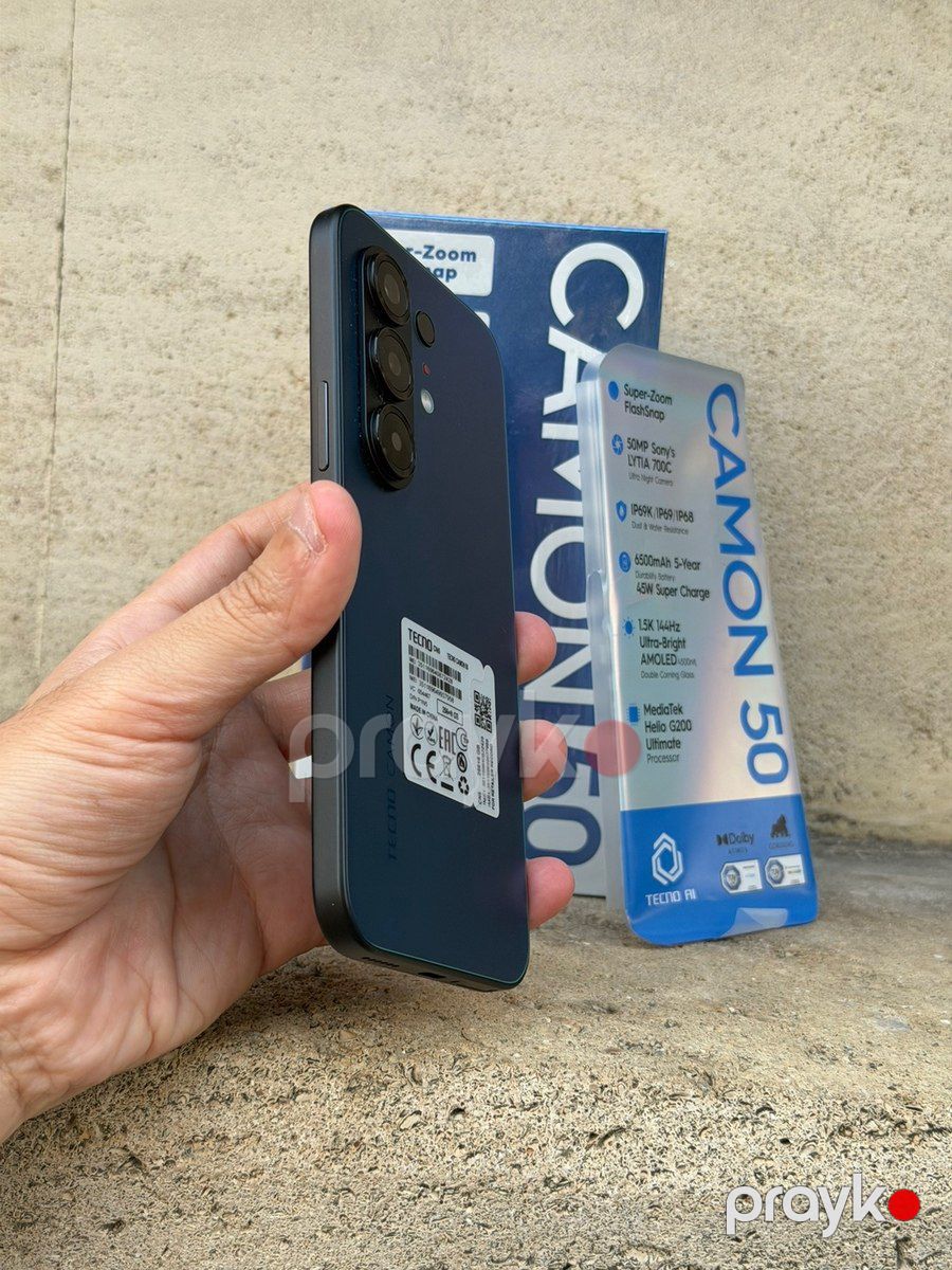 Tecno Camon 50 4G Malachite Green 256GB/12GB — Smartfonlar, Bakı (6)