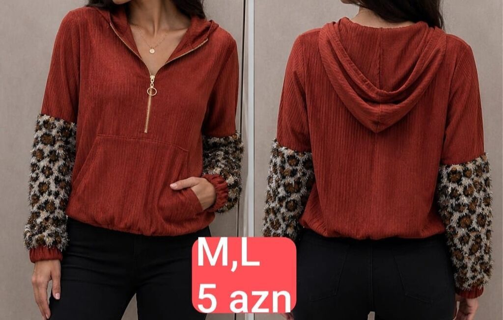 Svitşot, L, rəng - Qırmızı