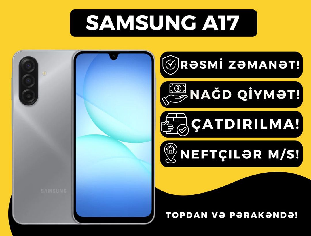 Samsung Galaxy A17 Gray 256GB/8GB — Mallar, Bakı