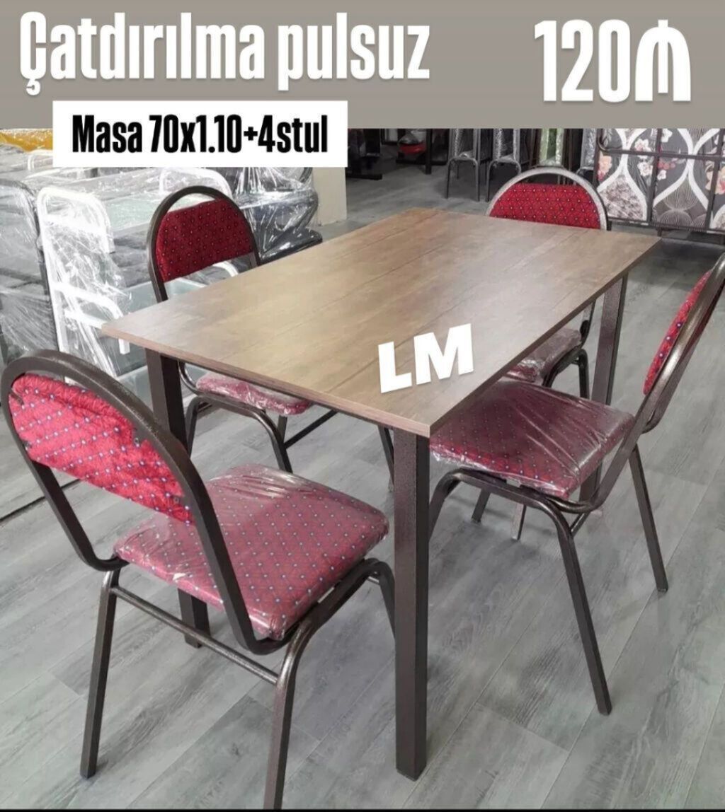 Bağ mətbəx və eyvanlarınız üçün çox əlverişli Masa dəstləri — Mebel, Bakı
