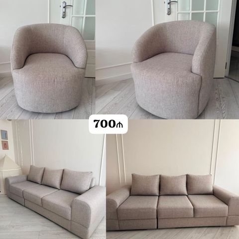 Divan kreslo dəsti satılır 700₼. İdeal vəziyyətdə. Ünvan Yeni — Min bir xirdavat dunyasi — Комплекты мягкой мебели
