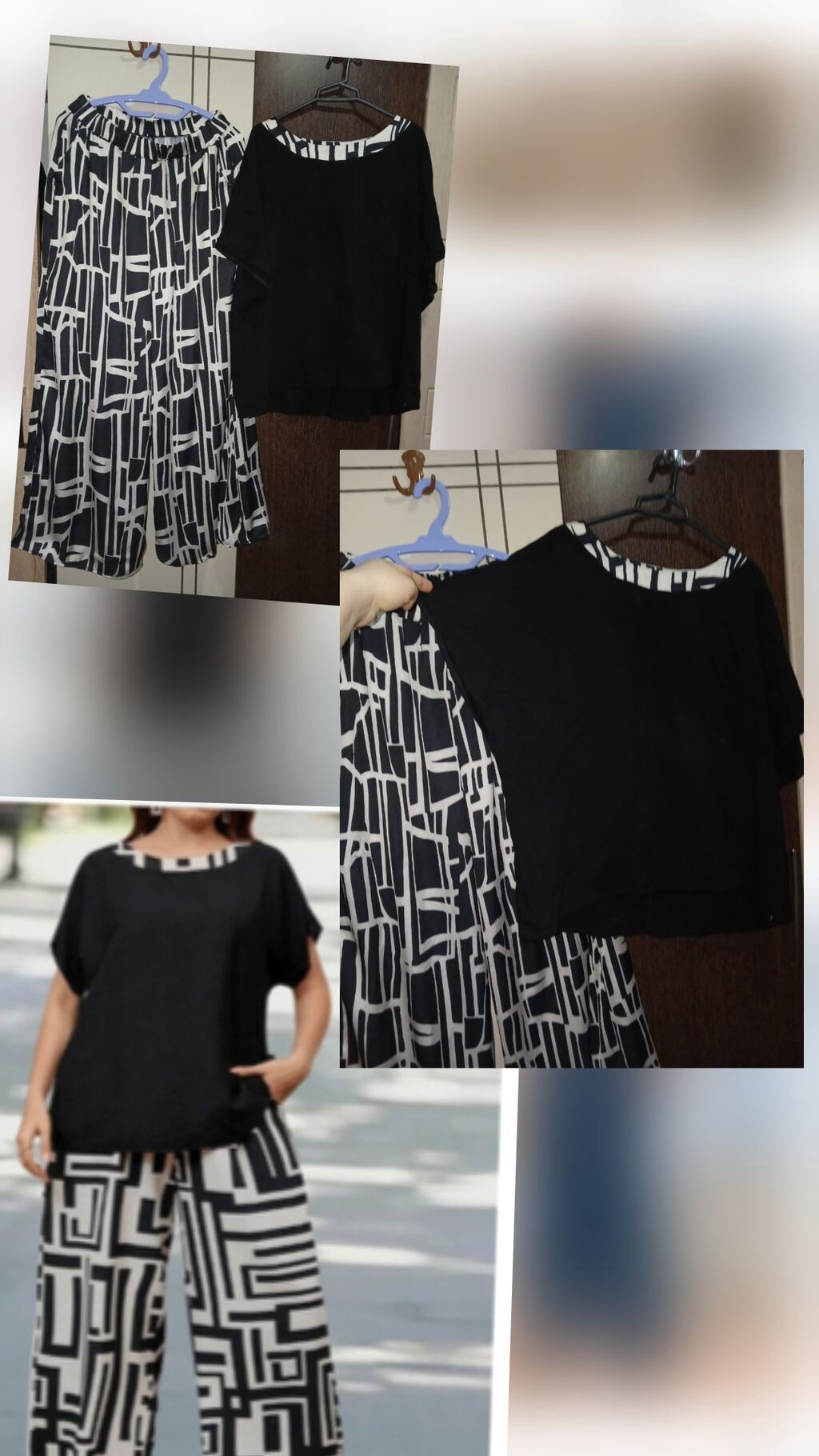 Qadın dəsti – köynək + enli şalvar - Ölçü: etiketdə 3XL (təqribi — Şəxsi əşyalar, Bakı (2)