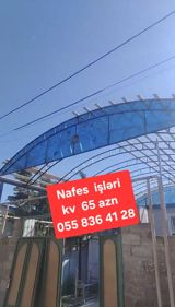 “Nəfes işləri” – hovlu və girişlər üçün dekorativ metal karkaslı — Ремонт и строительство