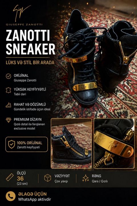 Giuseppe Zanotti “Zanotti Sneaker” – lüks və stil bir arada. - Brend