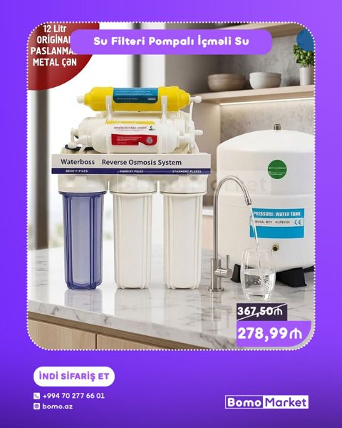 Su Filtri – Pompalı İçməli Su Sistemi - Texnologiya: Waterboss