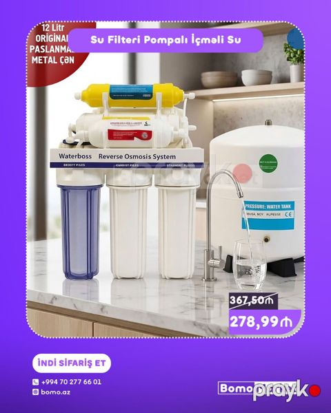 Su Filtri – Pompalı İçməli Su Sistemi - Texnologiya: Waterboss