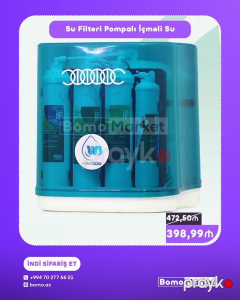 Su Filtri – Pompalı İçməli Su sistemi - Waterboss markalı