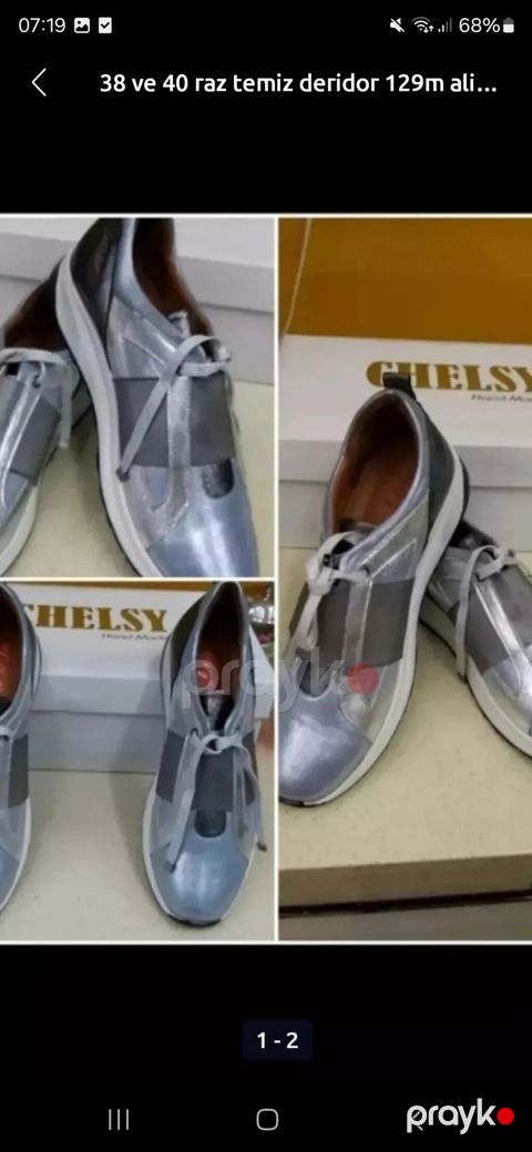 CHELSY qadın ayaqqabısı – natural dəri - Ölçülər: 38 və 40 -