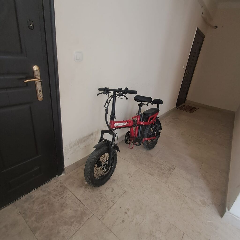 Qatlanabilən elektrik velosipedi – Gopard (qırmızı) Xüsusiyyətlər: - — Velosipedlər, Bakı