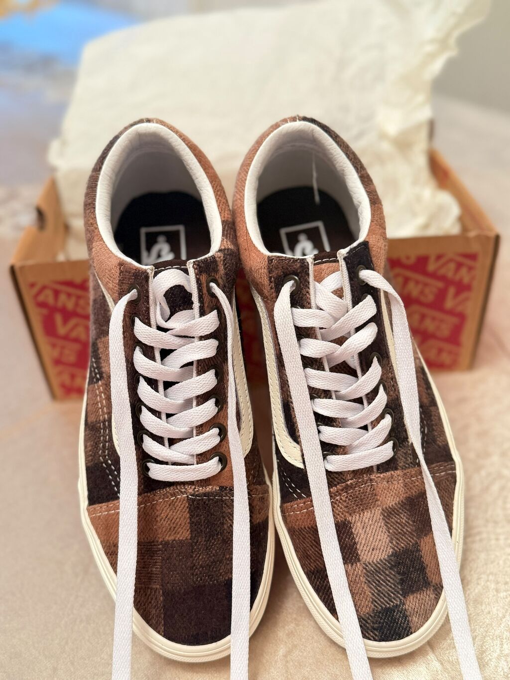 Məhsul: Vans Old Skool – Sweater Check . 40 Ölçü ama 41 də olur polnu — Şəxsi əşyalar, Tərtər (2)