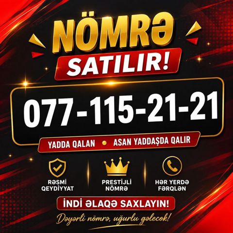 Nömrə: ( 077 ) ( 1152121 ), Yeni