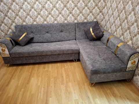 2 ay istifadə olunmuş künc divan, bazalı, açılan